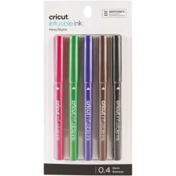 CRICUT - 5 stylos 'infusible ink' pointe fine 0.4 mm - cricut