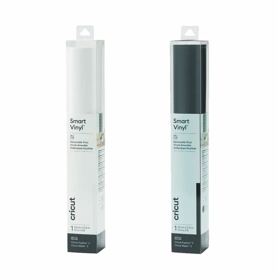 CRICUT - 2 vinyles amovibles 91 x 33 cm - blanc, noir