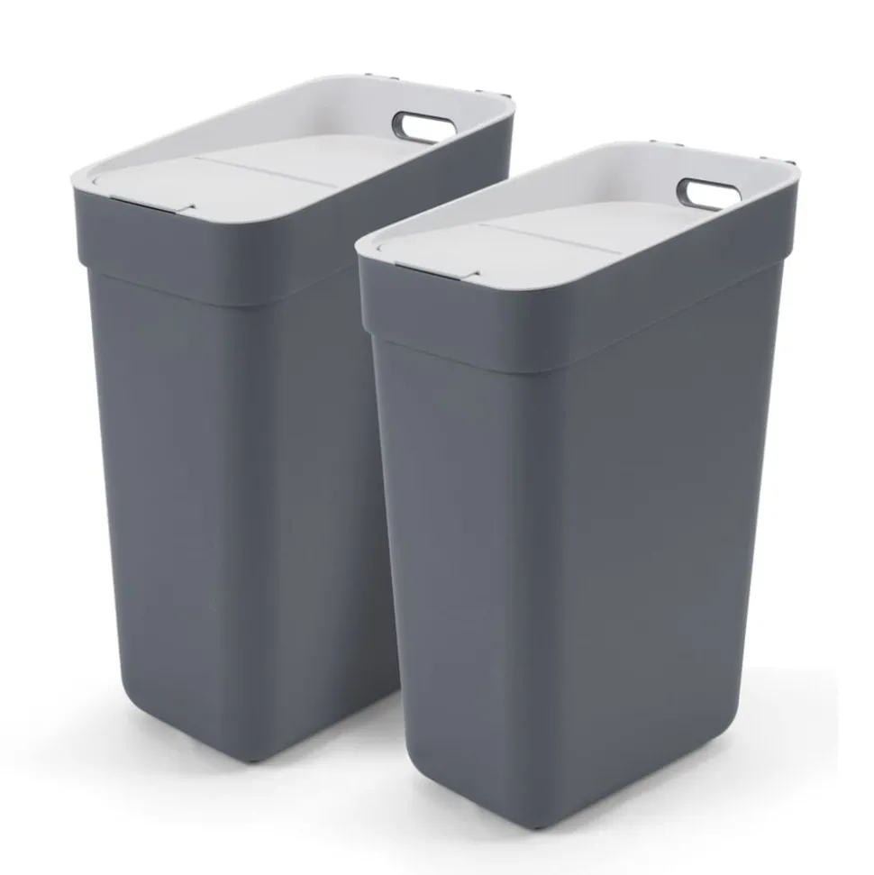 CURVER - Poubelle ready to collect 30 l gris foncé