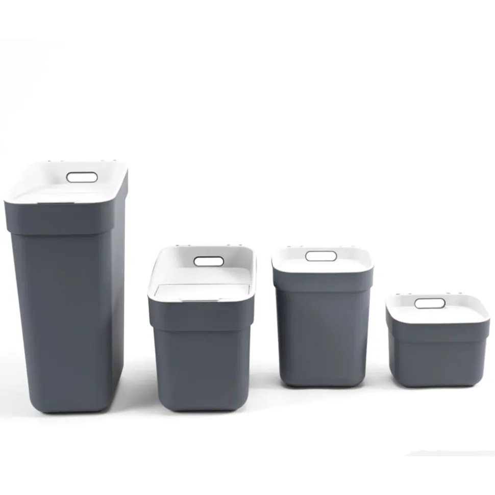 CURVER - Poubelle ready to collect 30 l gris foncé