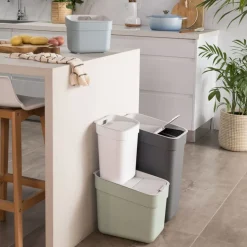 CURVER - Poubelle ready to collect 30 l gris foncé