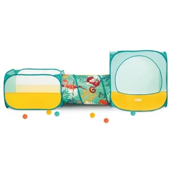 D - Parcours de jeu multicolore thématique : La jungle L.50xl.235xH.80cm