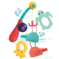 D - Pêche à la ligne en mousse, jeu de bain éducatif pour enfant