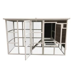 DADU - Poulailler Kentucky en bois avec pondoir - 235x94x140 cm