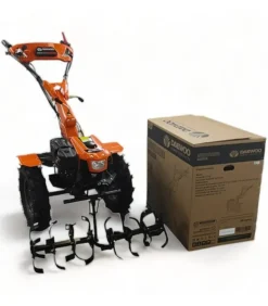 DAEWOO - Motoculteur thermique à traction 212cm3, largeur de travail jusqu'à 130cm, 2 vitesses av/1 ar, guidon ajustable - daewoo