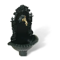 DÉCORATION D'AUTREFOIS - Fontaine de jardin aluminium vert - décoration d'autrefois