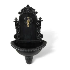 DÉCORATION D'AUTREFOIS - Fontaine de jardin aluminium gris - décoration d'autrefois