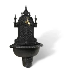 DÉCORATION D'AUTREFOIS - Fontaine de jardin aluminium gris - décoration d'autrefois