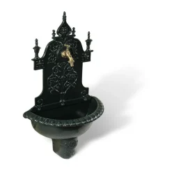 DÉCORATION D'AUTREFOIS - Fontaine de jardin aluminium vert - décoration d'autrefois