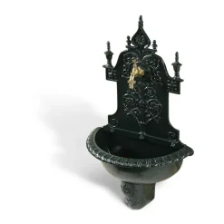 DÉCORATION D'AUTREFOIS - Fontaine de jardin aluminium vert - décoration d'autrefois