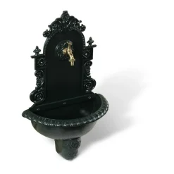 DÉCORATION D'AUTREFOIS - Fontaine de jardin aluminium vert - décoration d'autrefois