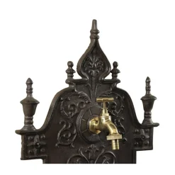 DÉCORATION D'AUTREFOIS - Fontaine de jardin aluminium marron - décoration d'autrefois