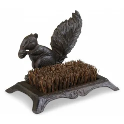 DÉCORATION D'AUTREFOIS - Gratte-pied fonte fonte marron - décoration d'autrefois