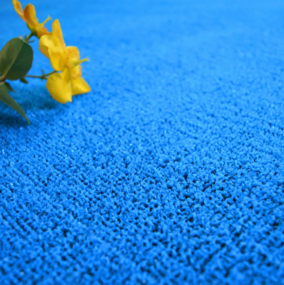 DÉCOWEB - Gazon artificiel blue lagoon - 7mm - rouleau de 4m x 24m