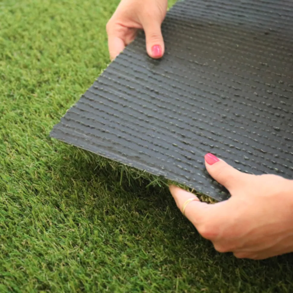 DÉCOWEB - Gazon synthétique fireguard classé feu - 25mm - rouleau de 2m x 12m