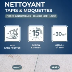 DÉCOWEB - Nettoyant raviveur express tapis moquettes starwax - 600ml