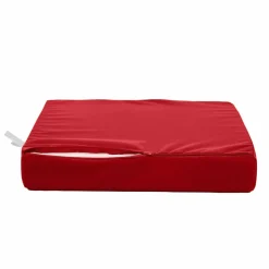 DECO ARTS - Coussins pour salon de jardin déhoussable 50x60cm rouge