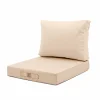 DECO ARTS - Coussins pour salon de jardin déhoussable 50x60cm beige