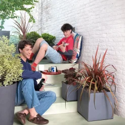 DEROMA - Bac cubo Millennium, à réserve d'eau, coloris ashgrey - L.25cm