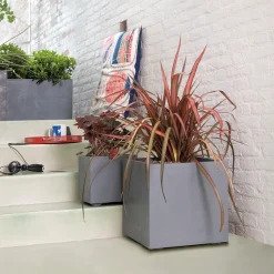 DEROMA - Bac cubo Millennium, à réserve d'eau, coloris ashgrey - L.39cm