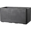 DEROMA - Bac muret Cosmo, à réserve d'eau, coloris anthracite - L.78cm