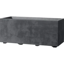 DEROMA - Bac muret Millennium, à réserve d'eau, coloris anthracite - L.59cm