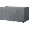 DEROMA - Bac muret Millennium, à réserve d'eau, coloris ashgrey - L.79cm