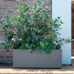 DEROMA - Bac muret Millennium, à réserve d'eau, coloris ashgrey - L.99cm