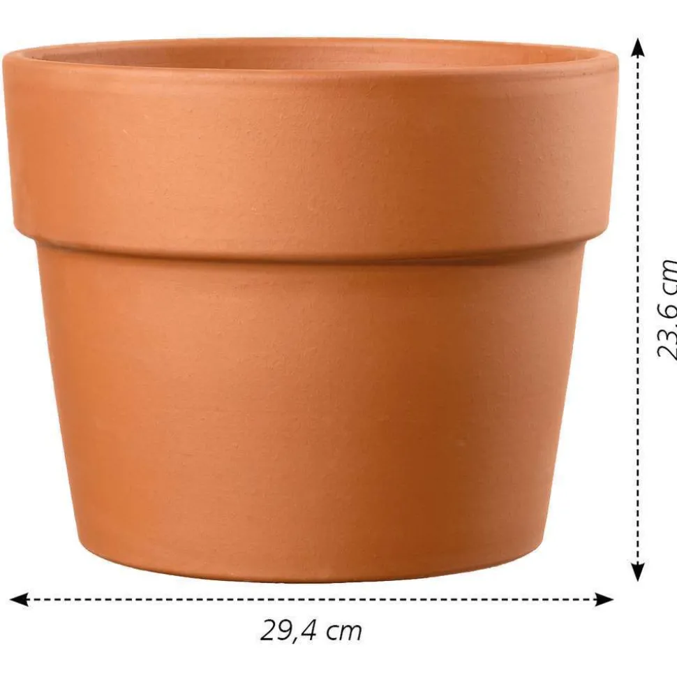 DEROMA - Pot Vaso Perfetto Cotto en terre cuite D.29 x H.23,6cm
