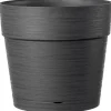 DEROMA - Pot Vaso Save R à réserve d'eau en plastique Anthracite Ø29cm
