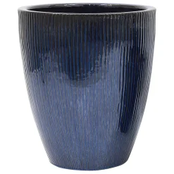 DEROMA - Vase Haut Waterfall en terre cuite émaillée - D.32,5xH.37cm