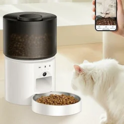 Distributeur intelligent de nourriture à distance et chronométré pour animaux de compagnie