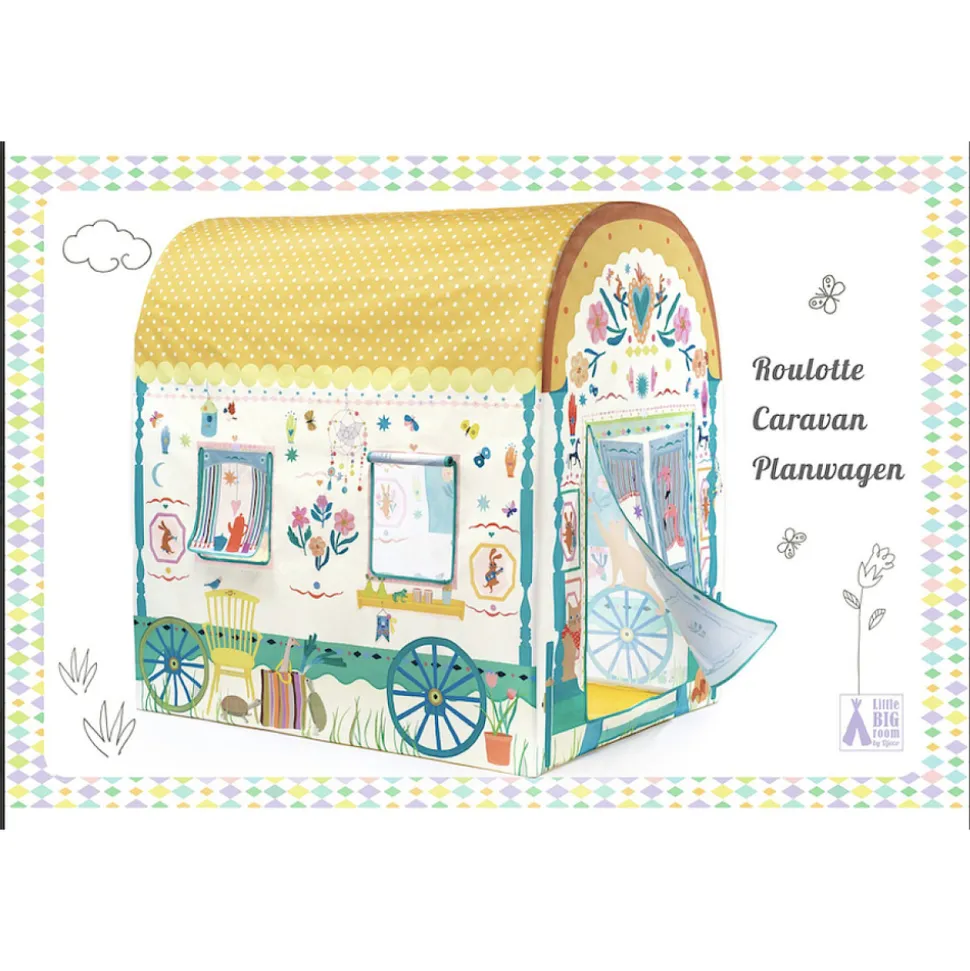 DJECO - Grande maisonnette roulotte