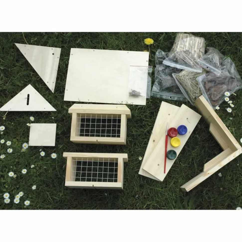 DOBAR - Kit de bricolage pour hôtel à insectes pour enfants naturel