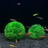 DOWNYPAWS - 2 boules d'herbe artificielles en plastique pour aquarium, ornements d'aménagement paysager
