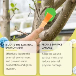 DOWNYPAWS - Agent cicatrisant pour les arbres 100 g + pinceau