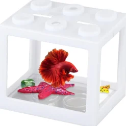 DOWNYPAWS - Aquarium betta miniature en acrylique transparent