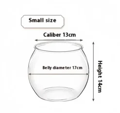 DOWNYPAWS - Aquarium en plastique transparent: petit aquarium pour bureau micro paysage et aménagement paysager écologique pour tortues