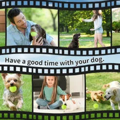 DOWNYPAWS - Balle jouet pour chien tennis(12 pièces), en caoutchouc et feutre de haute qualité, compatible lanceur 6 cm