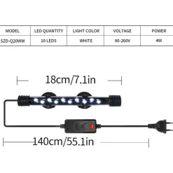 DOWNYPAWS - Bande led submersible pour aquarium - éclairage étanche s