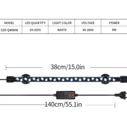 DOWNYPAWS - Bande led submersible pour aquarium - éclairage étanche m