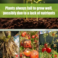 DOWNYPAWS - Barre nutritive pour plantes à libération lente, 18 pièces