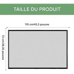 DOWNYPAWS - Barrière de sécurité pour chiens 6 crochets-clôture pour chat et chien (110*72cm)