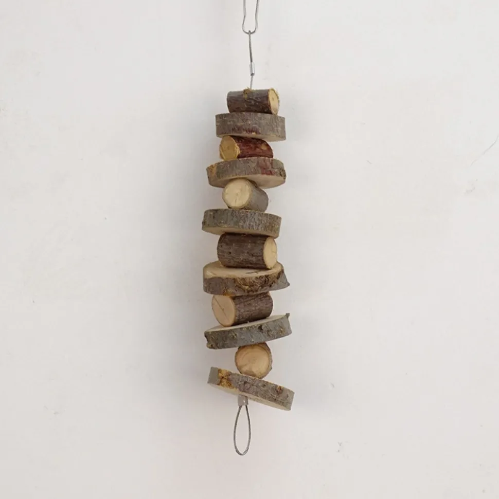 DOWNYPAWS - Boucles de bois de pomme pour rongeurs, snacks et jouets de mastication type de journal