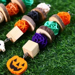 DOWNYPAWS - Boucles de perles en bois de pomme pour rongeurs type a