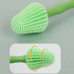 DOWNYPAWS - Brosse à dents 360° en silicone souple pour chiens