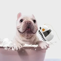 DOWNYPAWS - Brosse de bain et de massage pour chien style panda double usage humide et sec