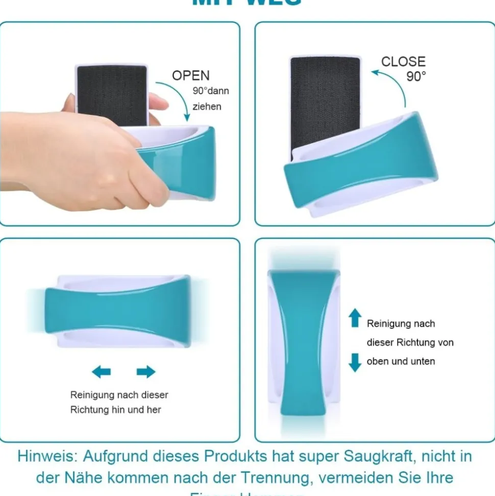 DOWNYPAWS - Brosse magnétique nettoyage - aquarium et verre