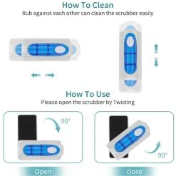 DOWNYPAWS - Brosse magnétique super aspirante pour éliminer la mousse des aquariums