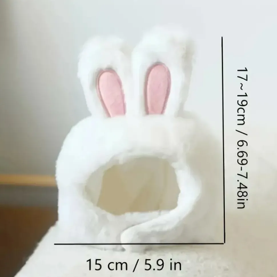 DOWNYPAWS - Chapeau de chat avec oreilles de lapin de pâques